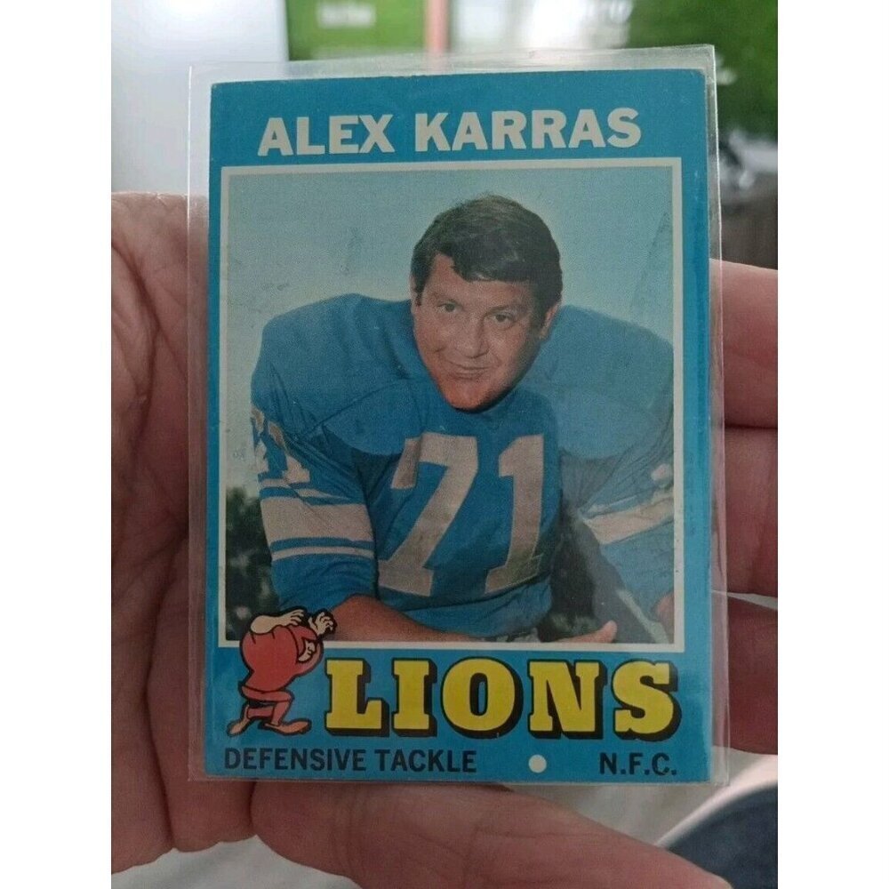 1971 Topps #41 Alex Karras DETROIT LIONS